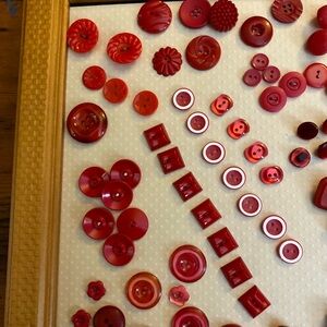 RED Vintage Button Sets in various materials